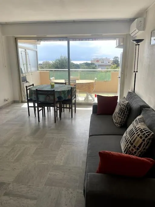 Grand Studio Vue Mer - Plages A Pied - Parking Antibes